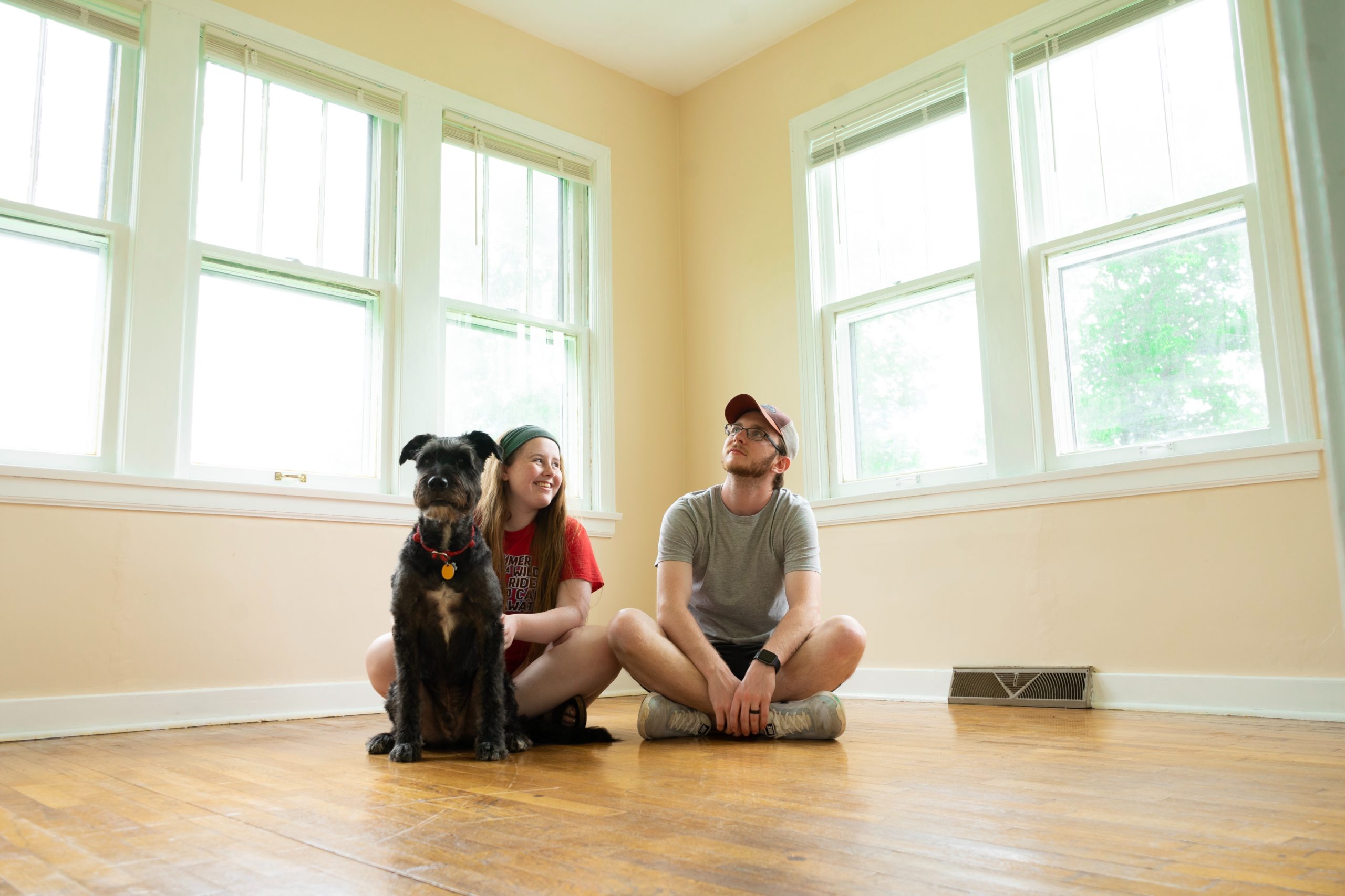 a couple in their new home who didn't follow the mortgage myths