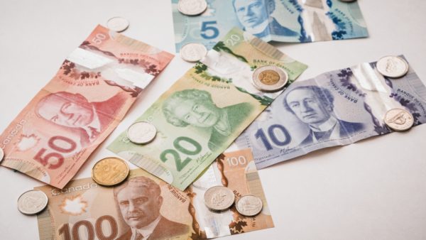 Canadian money saved and used to buy a home with a person's net worth. 
